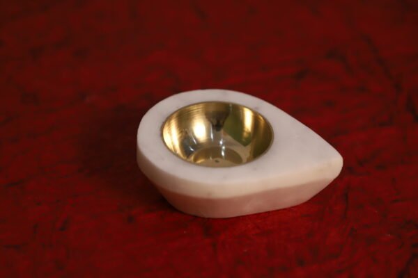 Marble Round Diya - Image 4