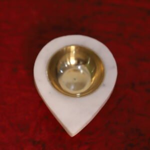Marble Round Diya