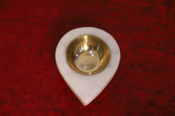Marble Round Diya