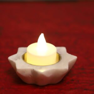 Marble Lotus Diya