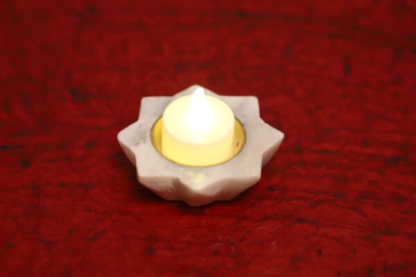 Marble Lotus Diya - Image 4